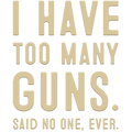 i have too many guns said no one ever