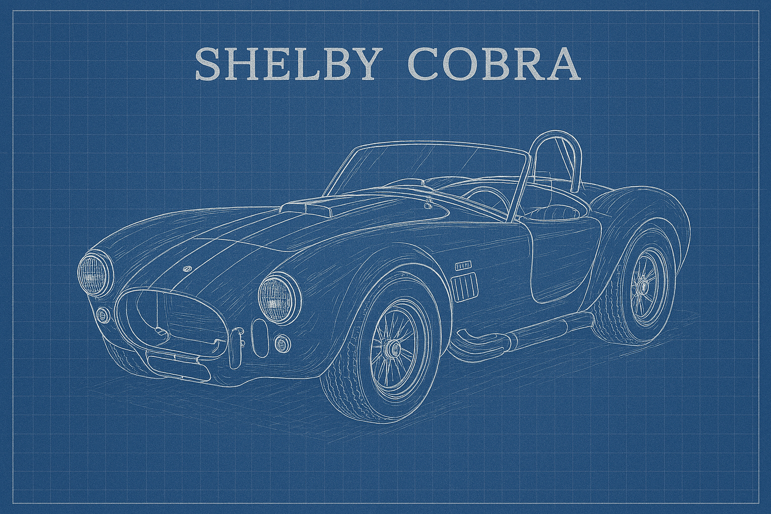 shelby cobra blueprint
